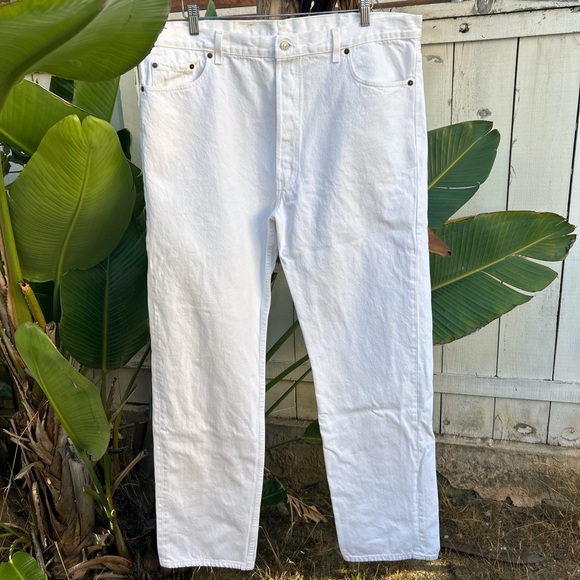 Vintage 1994 Levi’s 501 White Jeans Made USA 42x34 (Fits 41x33) - Picture 1 of 5